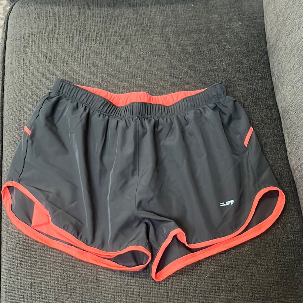 New Balance Gray & Orange Running Shorts-Small